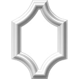 Ekena Millwork PNL08X12AS-02 8W x 12H x 1/2P Ashford Molded Scalloped Wainscot Wall Panel