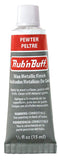 AMACO 76380A Rub n Buff Wax Metallic Finish, Pewter, 0.5Fluid Ounce