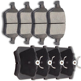 AUTOMUTO 8PC Front & Rear Ceramic Disc Brake Pads Set D1017 D840 For Audi A4 A4 Quattro A6 A6 Quattro For Volkswagen Passat