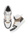 Shoetopia Smart High Top Casual Lace-Up White. Sneakers For Women & Girls /Eu40,White,7,B0DFVH3QWY
