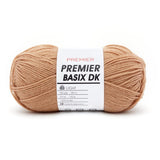 Premier Basix Dk Weight Yarn, Soft Acrylic, Affordable, Machine Washable 1142-44 Light Brown
