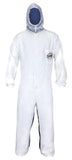 SAS Safety Corp Moonsuit Nylon & Cotton Coverall Machine Washable, Full Pullover with Hood Work Coveralls Full Zipper Front, Ela