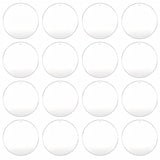 Senbota 2 inch White Acrylic Small Circles Blanks,1/8 Thick 20 Pcs Acrylic Round Blanks with Holes for Make DIY Hanging Jewelry 