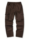 Anni Designer Men'S Pure Cotton Casual Regular Fit Cargo With 4 Pockets (Kargo Brown-Vks01_Xxl_Brown_Xx-Large),Brown,2XL,Cotton,Cargo,