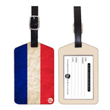 Nutcase Designer Luggage Travel Baggage Tags Set Of 2 With Name Card Inside France