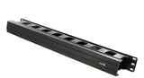 Leviton Horizontal Cable Management, Front Only, 491RU-HFO, Black