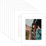MBC Mat Board Center, 10 Pack 12x16 for 8.5x11 White Picture Mats Frame Mattes, Bevel Cut, Acid Free, 4-ply Thickness