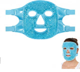 Reusable Cooling Gel Ice Face Mask For Women & Men, Hot & Cold Therapy For Dark Circles, Puffiness & Acne, HandsFree Design Wit