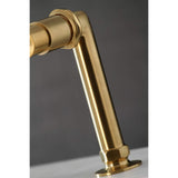 Kingston Brass Ae8107Dl Deck Mount Tub Filler With Hand Shower, Brushed Brass