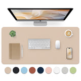 Leather Desk Pad, Large Mouse Pad, Leather Desk Blotter, Non-Slip Desk Pad Protector, Office Desk Pad, Waterproof Desk Mat for H