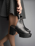 Shoetopia Women & Heels Fashionable Solid Fashion Sandal Black Block Heels/Find/Black/Uk3,Black,3,B0BM97B7K6
