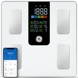GE Scale for Body Weight Smart: Digital Bathroom Body Fat Scales for BMI Muscle Bluetooth Body Composition Monitor 11.8 Large Pl