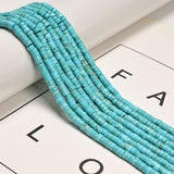 190 Pcs 2x4mm Green Blue Turquoise Stone Bead Irregular Heishi Disc Beads for Bracelets Jewelry Making Crafts