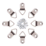 110 Pcs Triangle Ring Picture Hangers Shape Nail Non-Trace Hangers Single Hole with Screws for Home Decoration Creative Picture