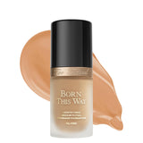 Too Faced Born This Way Natural Finish Longwear Liquid Foundation | Medium-To-Full Coverage | Hydrating + Oil Free, 1 Fl Oz, War