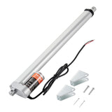 VEVOR Linear Actuator 12V, 16 Inch High Load 330lbs/1500N Linear Actuator, 0.19/s Linear Motion Actuator with Mounting Bracket a