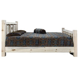 Montana Woodworks Pine Tree Design Laser Engraved Bed (King: 94 In. L X 80 In. W X 47 In. H (199 Lbs.))