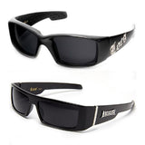 Locs 2 Pair Gangster Sunglasses 1 9052 Black & 1 9058 Black