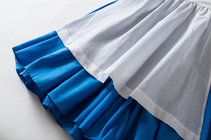 Ruikajia Belle Provincial Village Costume - Blue Belle Dress Princess Beauty Beast Costume 14 Years