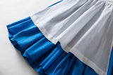 Ruikajia Belle Provincial Village Costume - Blue Belle Dress Princess Beauty Beast Costume 14 Years