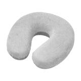 Trendivibe Travel Pillow Lightweight Soft Neck Support Pillow For Car Train Backpacking Light Gray