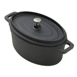 American Metalcraft cIPOV745 cast Iron Oval casseroles and Pots, 85 Length x 45 Width, Black