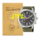 SINO-SKY [ 3-Pcs] Universal Round Smart Watch HD Screen Protector,Anti-Scratch, Anti-Fingerprint, Bubble Free 37mm