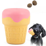 Jeffers Pet Natural Rubber Dog Chew Toy - Ice Cream Cone, Medium - Treat Dispensing, Vanilla Scent, Durable, Non-Toxic, Dishwash