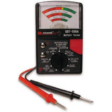 Gardner Bender GBT-500A Analog 1.5 V Button Cell/22.5 Photo/AA/AAA/12 V/9 V/Lantern Cells & More, Leads Battery Tester,14 Batter