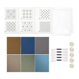 Calandis Sashiko Coaster Kit Embroidery Starter Kit For Quilting Art Craft Patchwork Set D | Cross Stitch Kits | Hand Embroidery