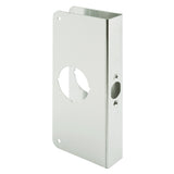 PrimeLine MP9452 Lock and Door Reinforcer, 13/8 in. x 23/4 in., Stainless Steel, Natural Finish Finish (Single Pack)