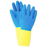 Soft Scrub Neoprene Coated, Reusable Latex Household Glove Medium