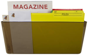 Storex Unbreakable Wall File, Legal Size, Smoke