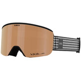 Giro Ella Ski Goggles - Snowboard Goggles for Women - Black & White Lux Strap with VIVID Copper/VIVID Infrared Lenses