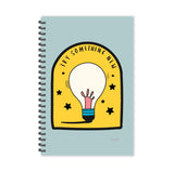 Escaper Try Something New Motivational Quotes Diary (A5 Size 8.5 X 5.5 Inches 160 Pages Ruled), Spiral Notebook, Notepad F