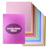 Double Sided Colorful Glitter Cardstock Paper 100 lb Heavy 30 Colors 8.5x11 Inch 300gsm Thick Pastel Sparkly Card Stock for Cric