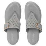 Ortho Joy Doctor Fancy Slipper For Women || Orthopedic Women'S Fancy Slipper/Sandal For Women,Light Grey,4,B0CQJPQ9NK
