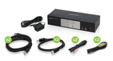 IOGEAR 2-Port DisplayPort KVMP Switch - 4K 60Hz - 2-Port USB 3.1 Hub 5Gbps - Keyboard Mouse Input - 7.1 HD Audio - Front Panel S