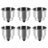 Goture Stainless Steel Cup Drink Holder with Drain Marine Boat RV Camper Rod