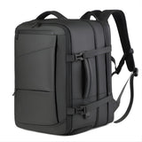 Lyfco Expandable Travel Backpack Black | For Men & Women | Large Capacity Laptop Bag | Waterproof Oxford Fabric | Shoe Compart