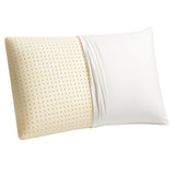 OrganicTextiles Talalay Latex Travel Pillow 12x16, Organic Cotton Cover, Great for Airplane/Airport, Car, Bus, Train, Camping, O