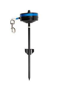 Lixit Bracket Mount And Stake Retractable Leash Tie Outs For Dogs (Stake, Medium)