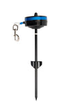 Lixit Bracket Mount And Stake Retractable Leash Tie Outs For Dogs (Stake, Medium)