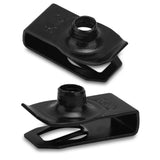 50pcs Extruded U-Nut, 1/4-20 Thread U Style Clip-On Nuts Carbon Steel Regular Type Fasteners Clip for Automotive Metal Panels Sp