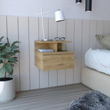 Adele Floating Nightstand -Bedroom-Macadamia