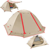 Clostnature Libra Lightweight Backpacking Tent - 1/2 Person 4 Season Ultralight Waterproof Camping Tent, Large Size Easy Setup T