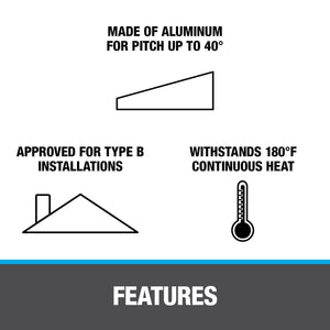 All-Flash No-Calk 11931 Roof Flashing 13 In W X 20 In L Hi-Rise Thermoplastic