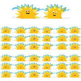 Growth Mindset Sun & Clouds Deco Trim? Extra Wide Die-Cut, 37 Feet Per Pack, 6 Packs