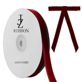 JaoZuyard Burgundy Velvet Ribbon 3/8 X 10 Yards Burgundy Red Velvet Ribbon for Gift Wrapping Christmas Decoration Crafts Wreaths