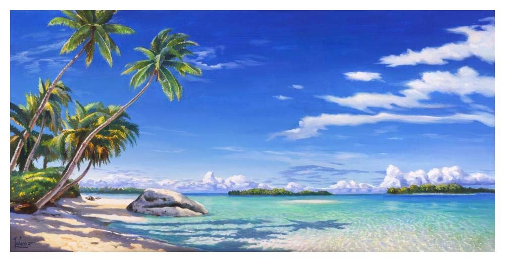 Spiaggia Tropicale-Paper Art-50,,X26,,